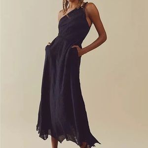 Free People Bella One Shoulder Maxi Dress